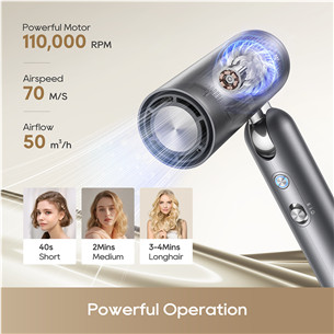 Dreame Pocket Pro, Space Grey, 1300 W - Plaukų džiovintuvas