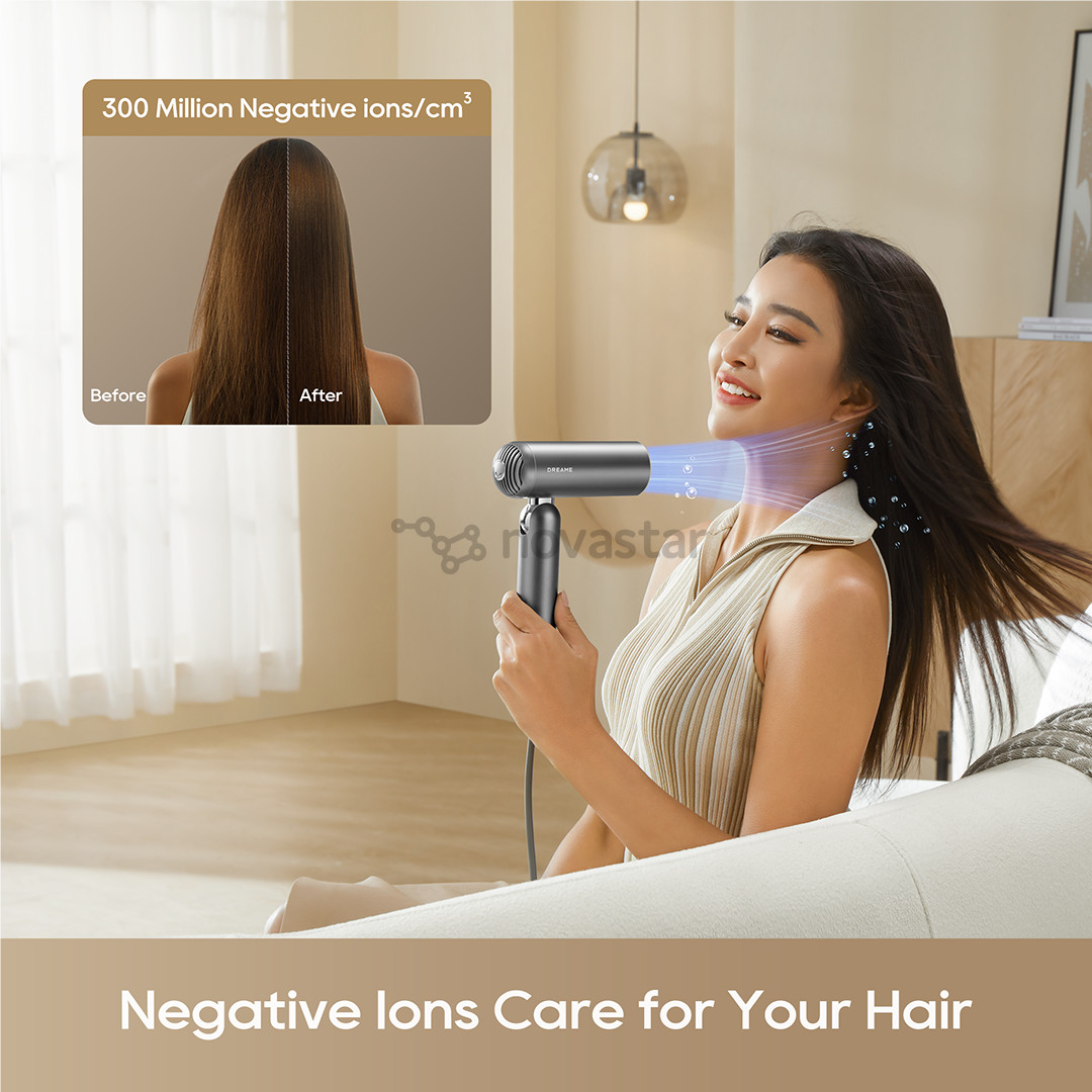 Dreame Pocket Pro, Space Grey, 1300 W - Plaukų džiovintuvas