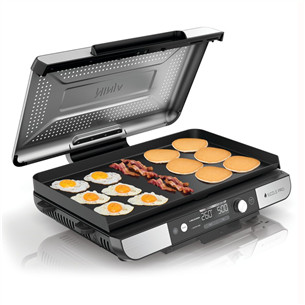Ninja Sizzle Pro XL Grill & Flat Plate, sidabro spalvos/juodas - Elektrinis grilis