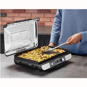 Ninja Sizzle Pro XL Grill & Flat Plate, sidabro spalvos/juodas - Elektrinis grilis