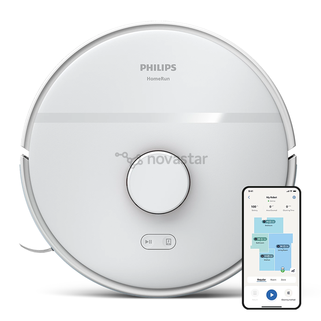 Philips 2000 Series, wet & dry, baltas - Dulkių siurblys robotas