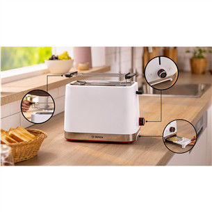 Bosch MyMoment, 950 W, white - Toaster