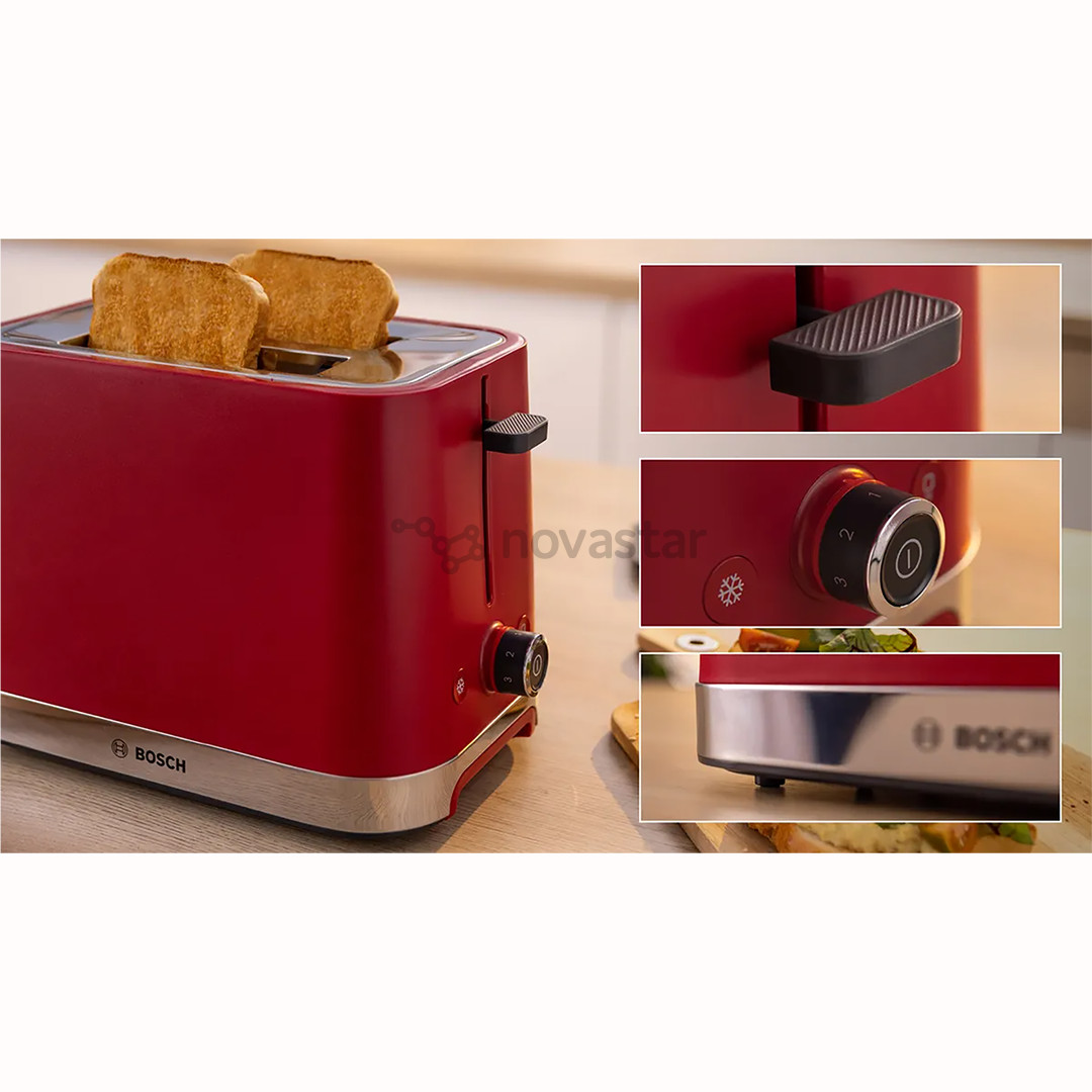 Bosch MyMoment, 950 W, red - Toaster
