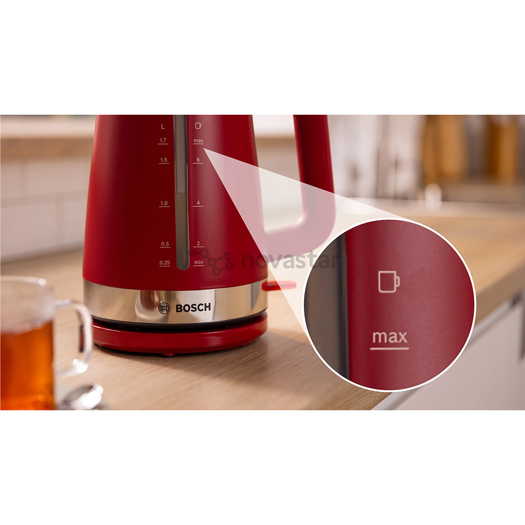 Bosch MyMoment, 2400 W, 1.7 L, red - Kettle