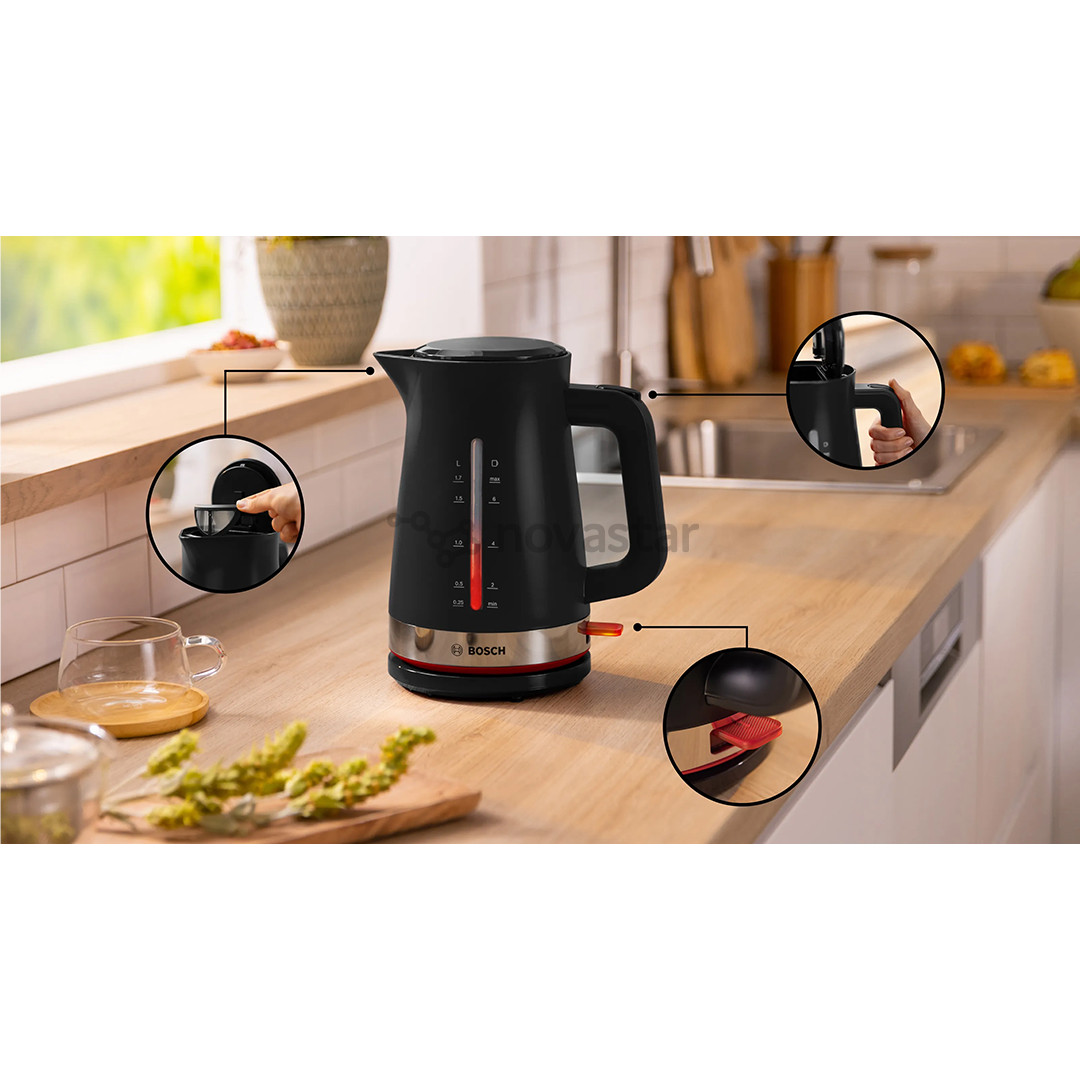 Bosch MyMoment, 2400 W, 1.7 L, black - Kettle