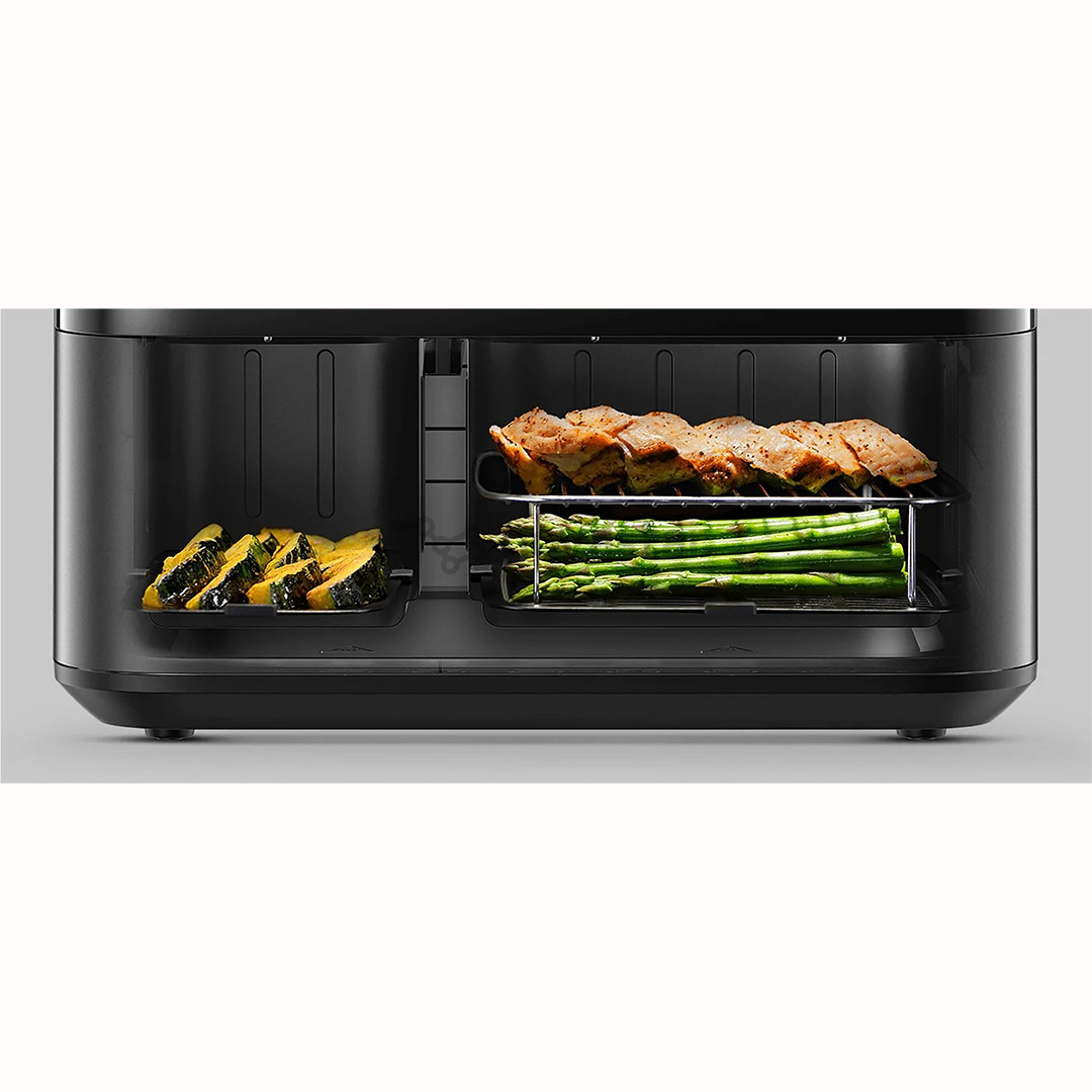 Xiaomi Dual Zone, 10 L, juoda - Karšto oro gruzdintuvė