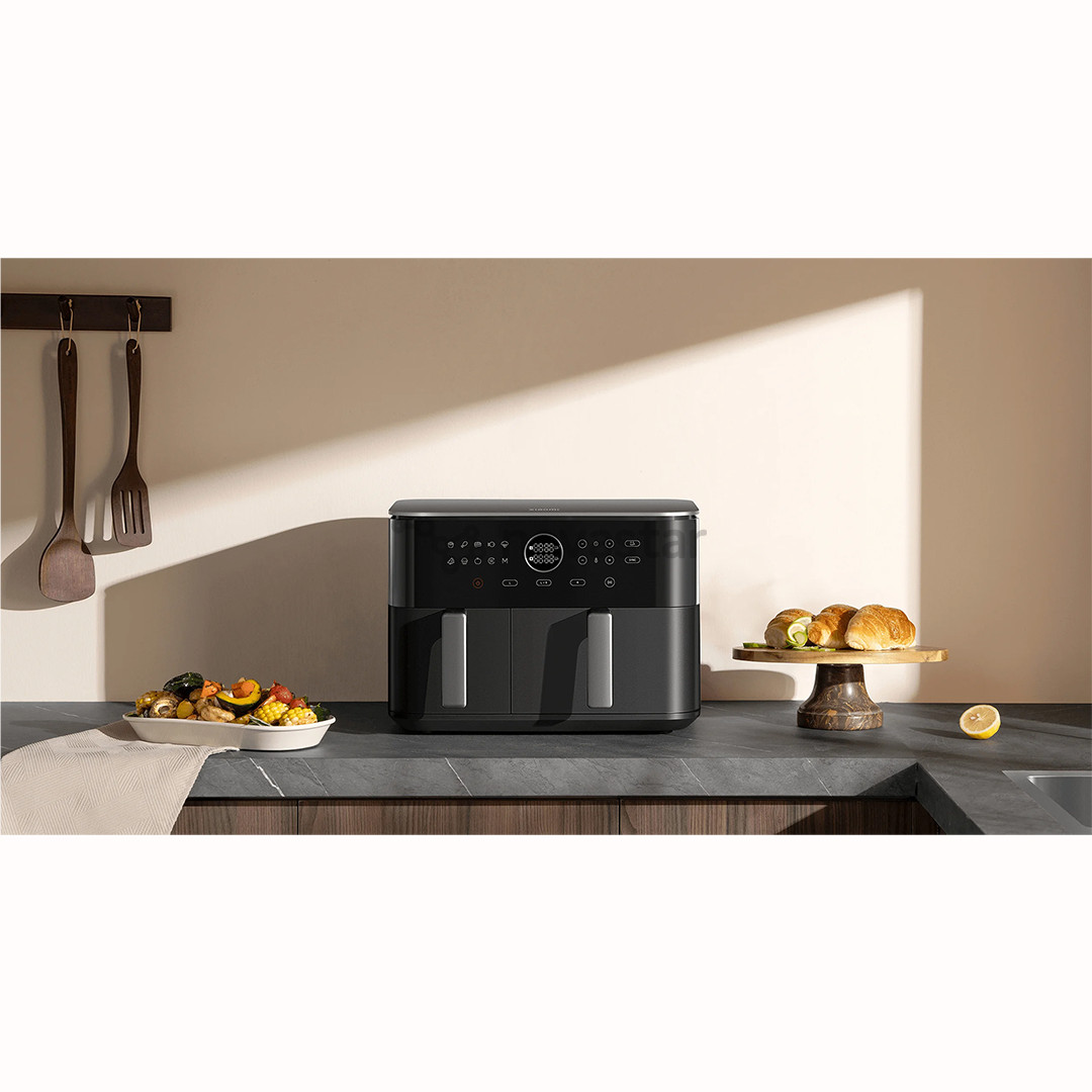 Xiaomi Dual Zone, 10 L, juoda - Karšto oro gruzdintuvė