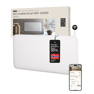 Mill Gen 4, Wi-Fi, 1000 W, baltas - Elektrinis radiatorius