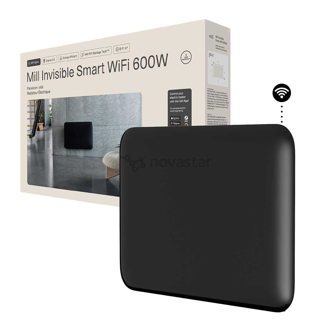 Mill Gen 4, Wi-Fi, 700 W, juodas - Elektrinis radiatorius