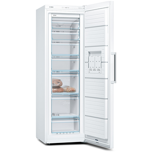 Bosch, Series 4, NoFrost, 242 L, aukštis 186 cm, baltas - Šaldiklis