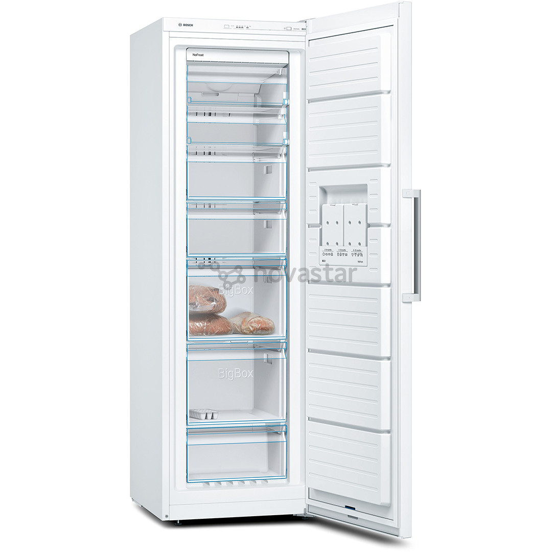 Bosch, Series 4, NoFrost, 242 л, высота 186 см, белый - Морозильник