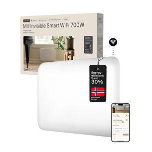 Mill Gen 4, Wi-Fi, 700 W, baltas - Elektrinis radiatorius
