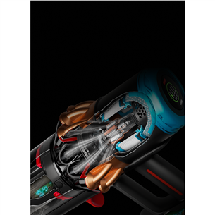 Dyson V16 Piston Animal, juodas/vario spalvos - Belaidis dulkių siurblys