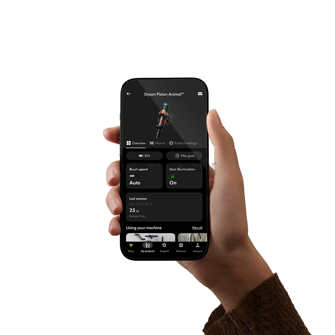 Dyson V16 Piston Animal, juodas/vario spalvos - Belaidis dulkių siurblys