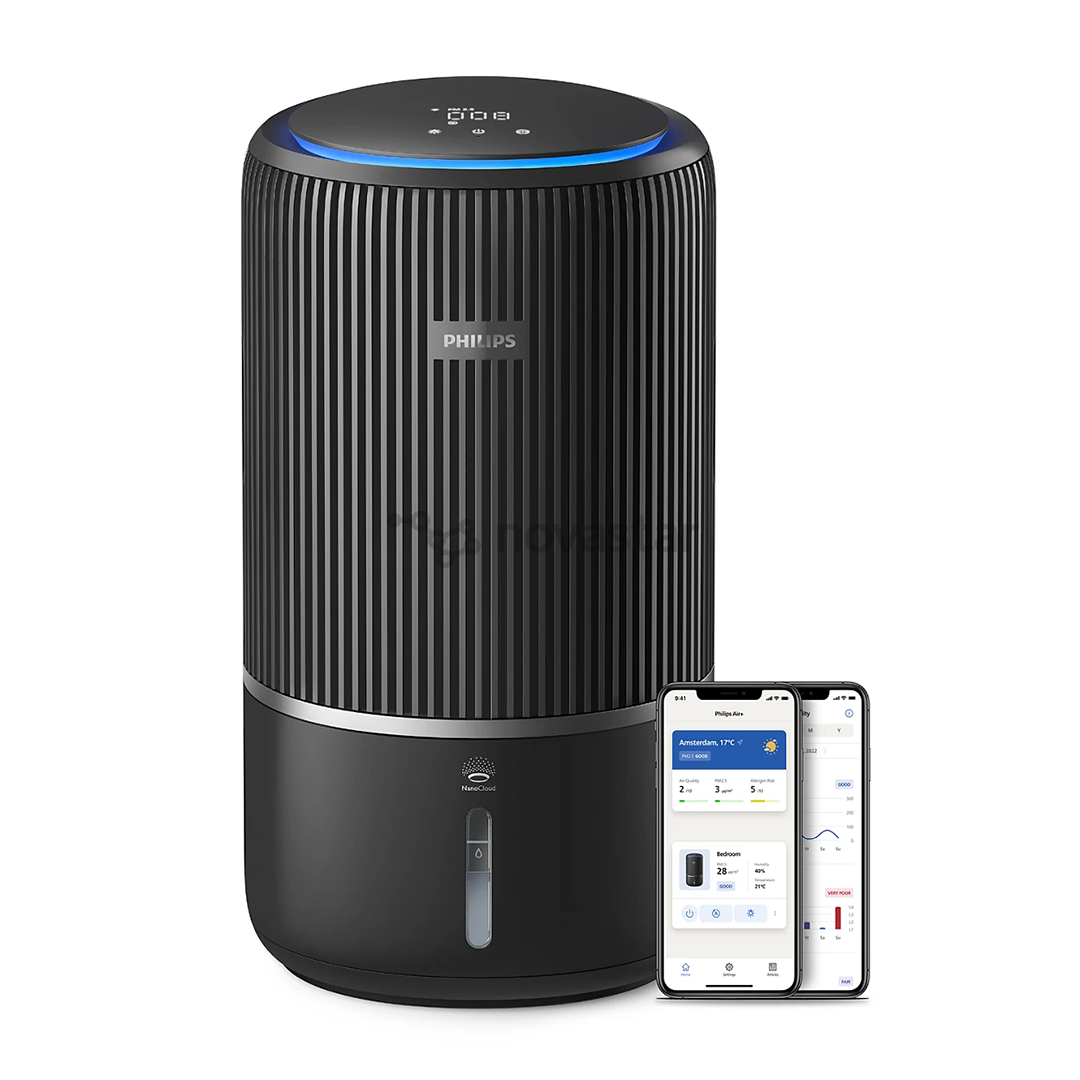 Philips PureProtect Water 3400 Series, juodas - Du viename oro valytuvas ir drėkintuvas