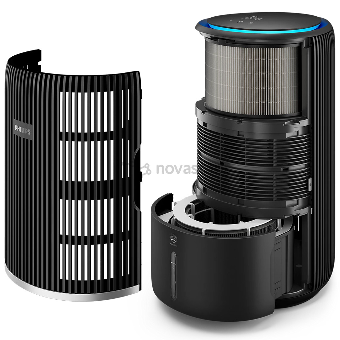 Philips PureProtect Water 3400 Series, juodas - Du viename oro valytuvas ir drėkintuvas