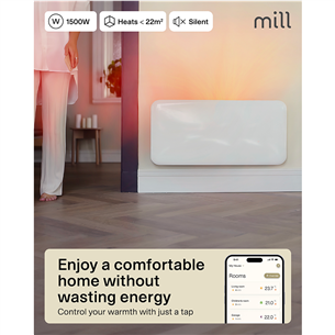Mill Gen 4, Wi-Fi, 1500 W, white - Electric radiator
