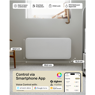 Mill Gen 4, Wi-Fi, 1500 W, white - Electric radiator