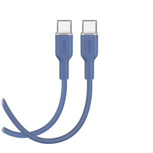 Puro Soft, USB-C / USB-C, 1,5 m, ice blue - Cable PUCCCICON15MTBLUE17