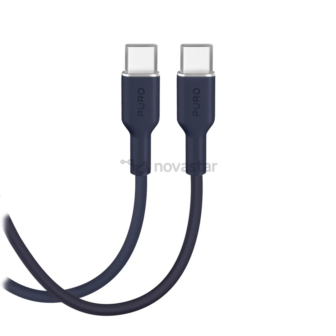 Puro Soft, USB-C / USB-C, 1,5 m, crown blue - Cable