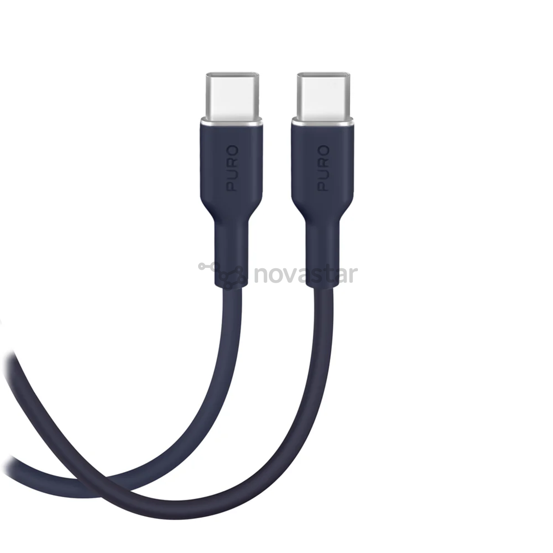 Puro Soft, USB-C / USB-C, 1,5 m, crown blue - Cable