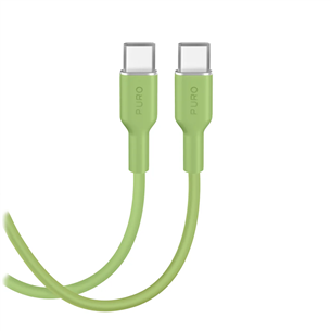 Puro Soft, USB-C / USB-C, 1,5 m, salted lime - Cable PUCCCICON15MTGRN17