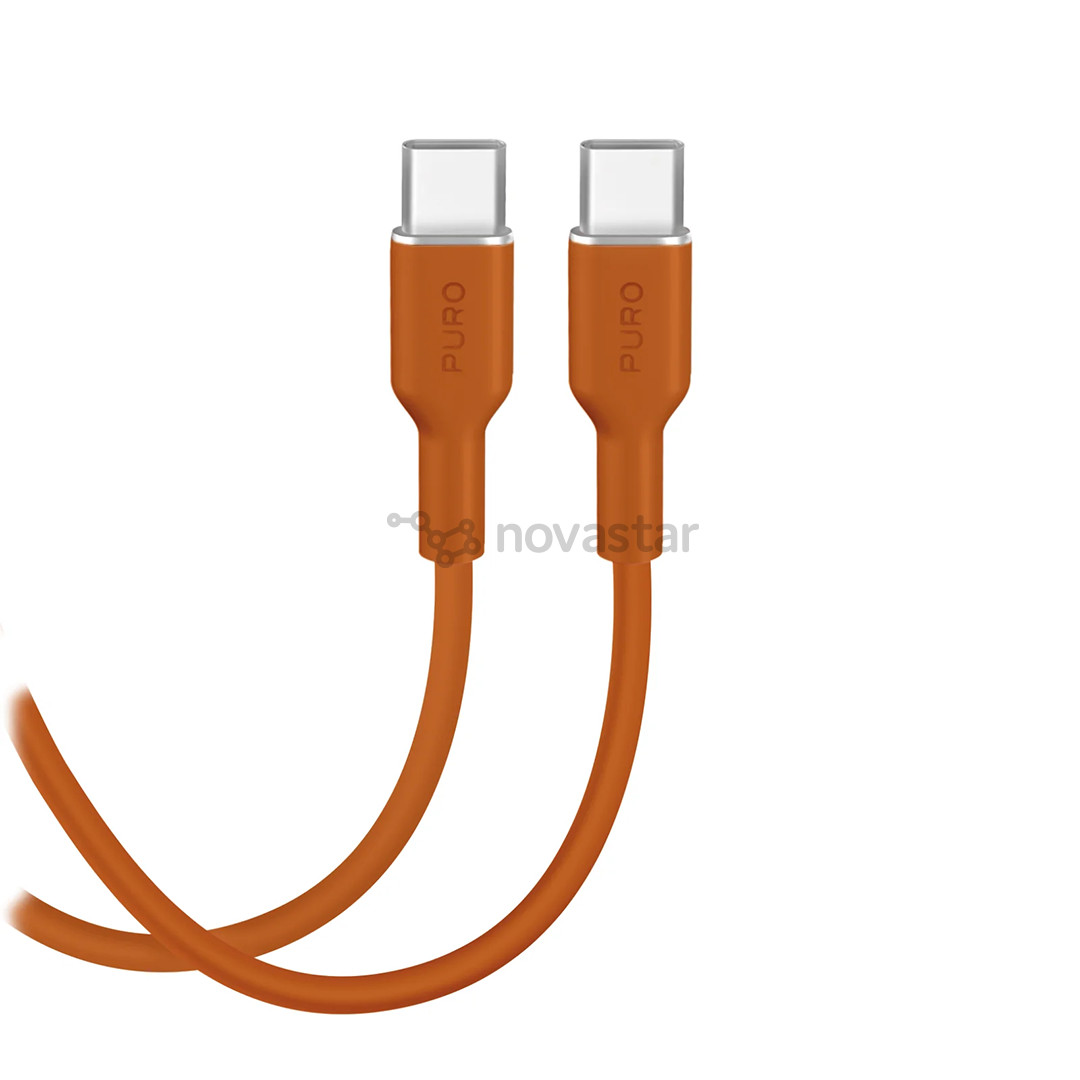 Puro Soft, USB-C / USB-C, 1,5 m, desert sun - Cable