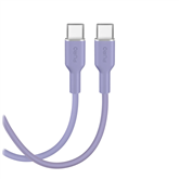Puro Soft, USB-C / USB-C, 1,5 m,  lavender blue - Cable