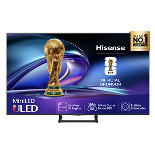 Hisense E8Q, 75'', 4K UHD, ULED, Mini LED, black - TV 75E8Q