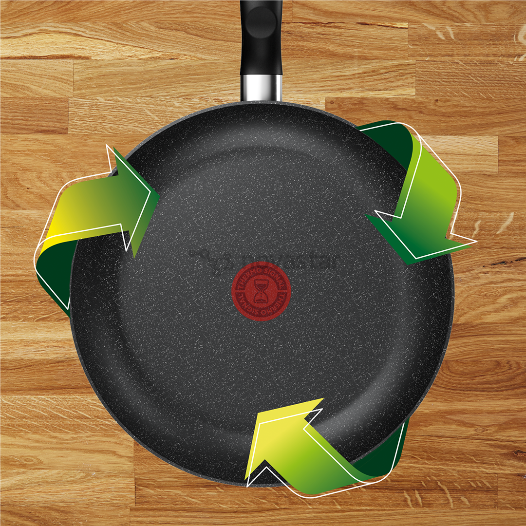 Tefal Dark Essential, 24/28 см, черный - Комплект сковородок