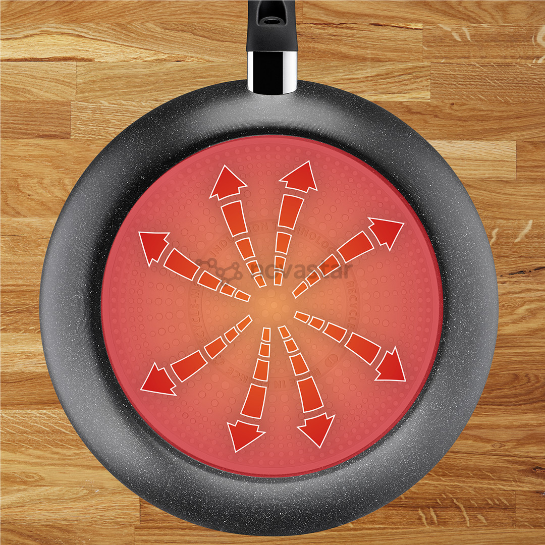 Tefal Dark Essential, 24/28 см, черный - Комплект сковородок