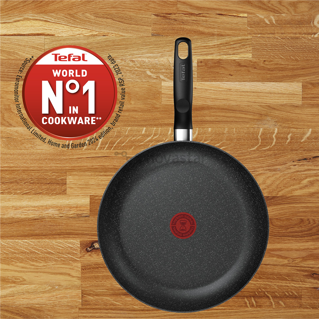 Tefal Dark Essential, 24/28 см, черный - Комплект сковородок