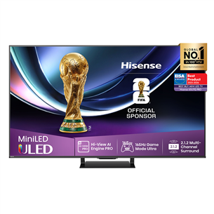 Hisense U7Q PRO, 65'', 4K UHD, ULED, Mini LED, black - TV 65U7QPRO