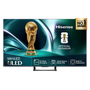 Hisense U7Q, 55'', 4K UHD, Mini LED, juodas - Televizorius 55U7Q