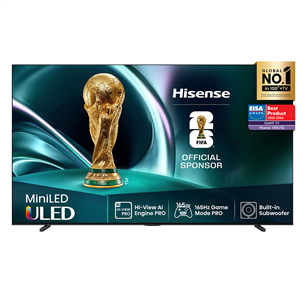 Hisense U7Q, 100'', 4K UHD, Mini LED, black - TV 100U7Q