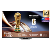 Hisense U8Q, 65'', 4K UHD, ULED, Mini LED, juodas - Televizorius