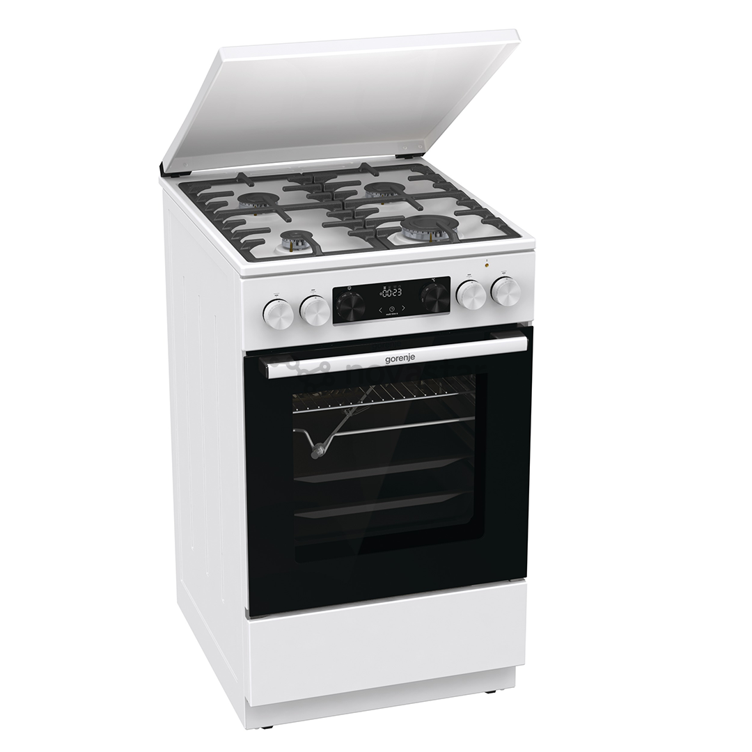 Gorenje, 70 л, ширина 50 см, белый - Газовая плита с электрической духовкой