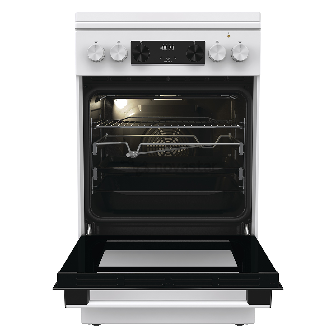 Gorenje, 70 л, ширина 50 см, белый - Газовая плита с электрической духовкой
