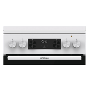 Gorenje, 70 л, ширина 50 см, белый - Газовая плита с электрической духовкой