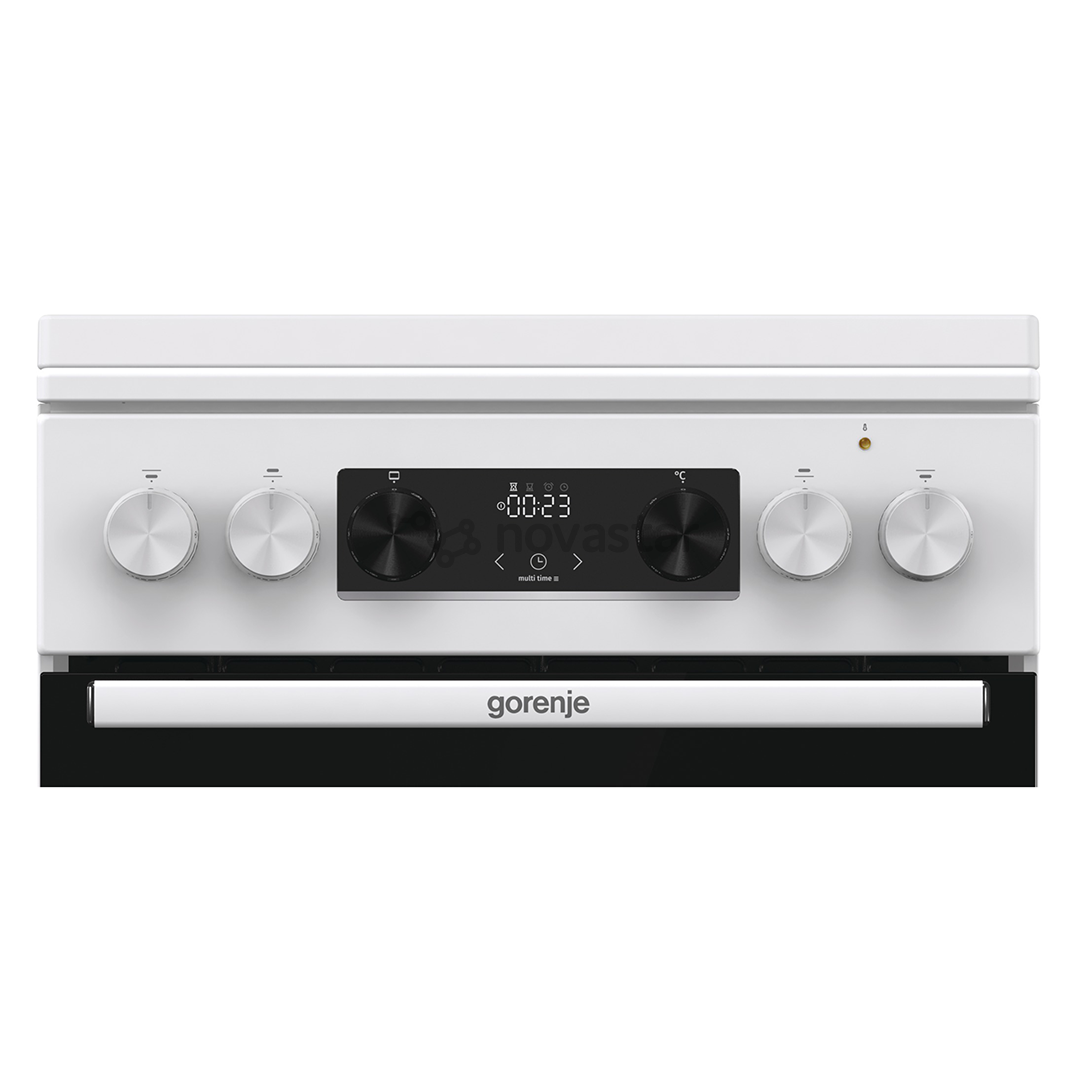 Gorenje, 70 л, ширина 50 см, белый - Газовая плита с электрической духовкой