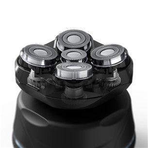 Rowenta GentleBald, Wet & Dry, black/blue - Head shaver