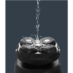 Rowenta GentleBald, Wet & Dry, black/blue - Head shaver