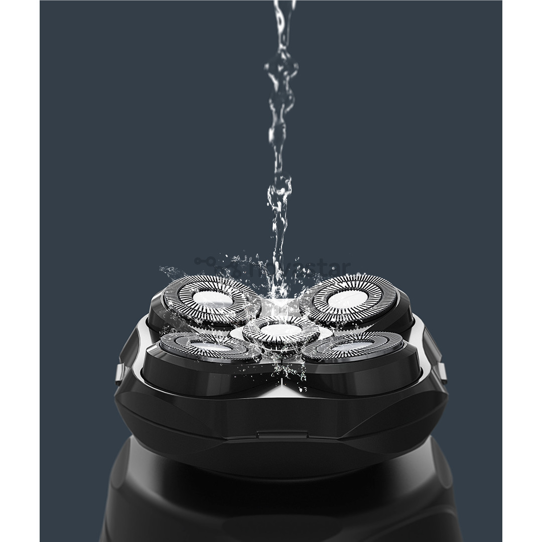 Rowenta GentleBald, Wet & Dry, black/blue - Head shaver