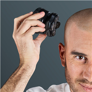 Rowenta GentleBald, Wet & Dry, black/blue - Head shaver