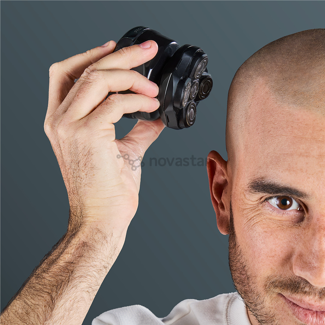 Rowenta GentleBald, Wet & Dry, black/blue - Head shaver