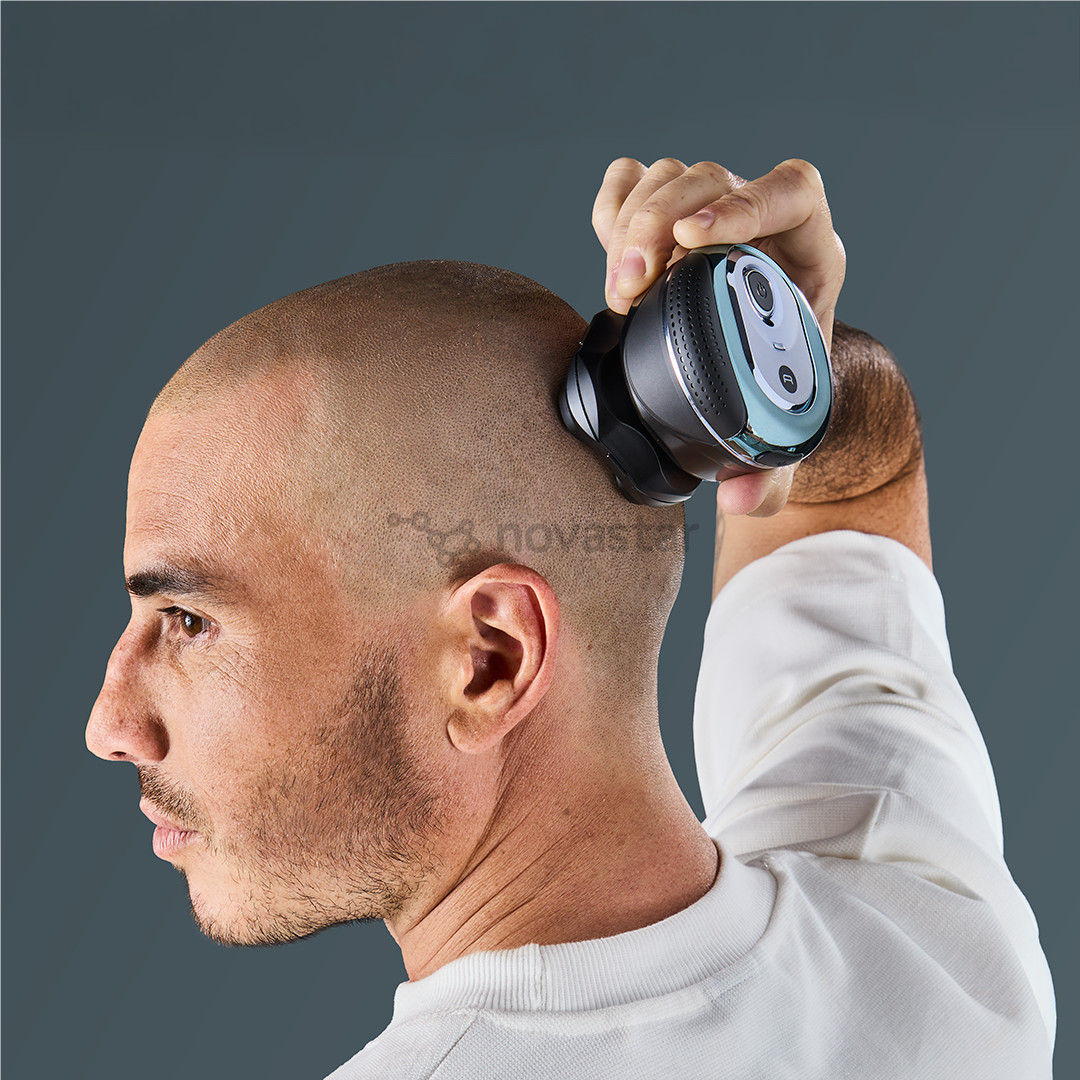 Rowenta GentleBald, Wet & Dry, black/blue - Head shaver