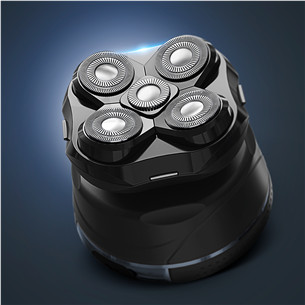 Rowenta GentleBald, Wet & Dry, black/blue - Head shaver