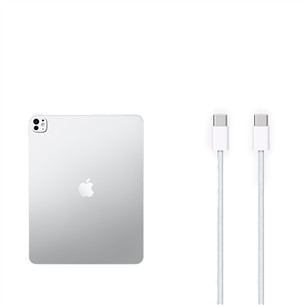 Apple iPad Pro 13”, M5 (2025), 1 TB, WiFi + Cellular, blizgus, sidabro spalvos - Planšetinis kompiuteris