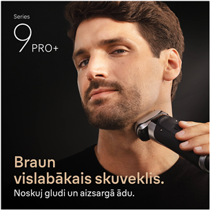 Braun Series 9 Pro+ Wet & Dry, станция SmartCare 6 в 1 и дорожный футляр PowerCase, темно-серый - Бритва