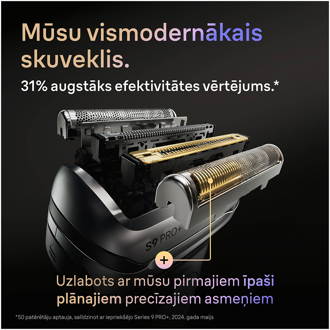 Braun Series 9 Pro+ Wet & Dry, станция SmartCare 6 в 1 и дорожный футляр PowerCase, темно-серый - Бритва